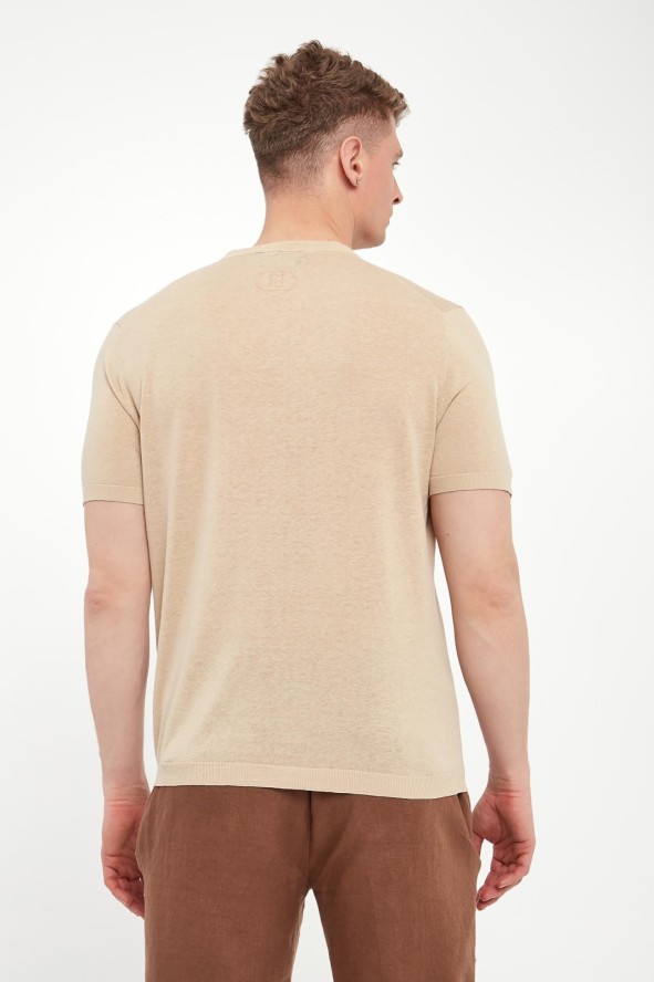T-shirt męski z lnem LIU JO