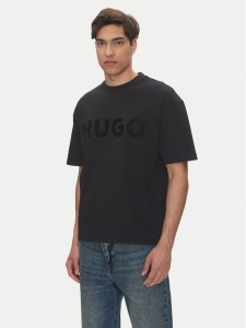 HUGO T-Shirt Dinkee 50525765 Czarny Oversize