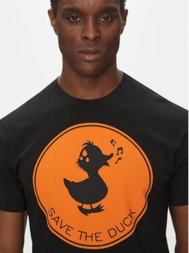 Save The Duck T-Shirt DT0825M BESY20 Czarny Regular Fit