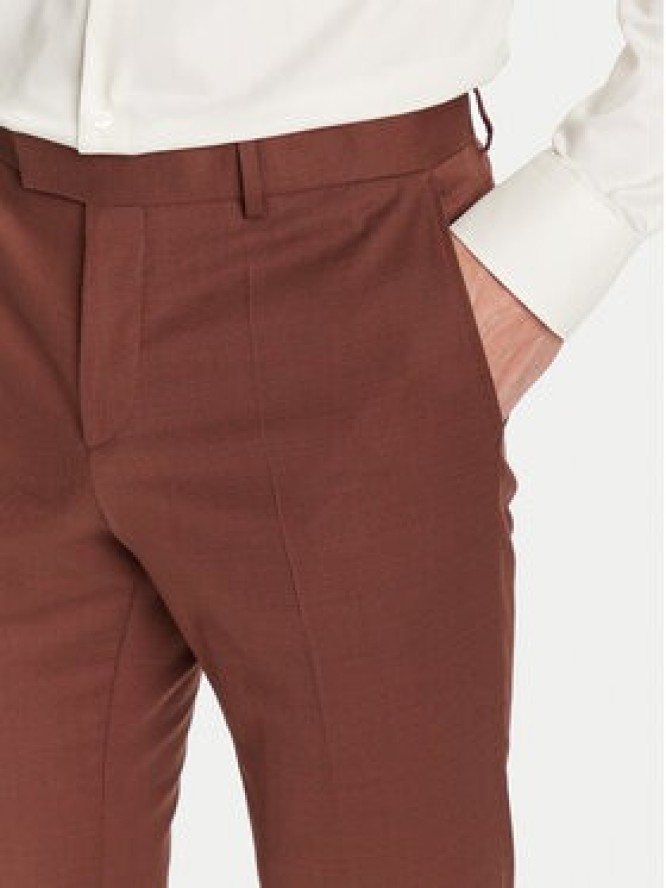 BOSS Garnitur H-Huge 50546080 Brązowy Slim Fit