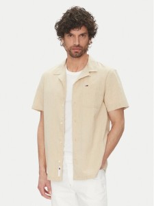 Tommy Jeans Koszula DM0DM20895 Beżowy Regular Fit