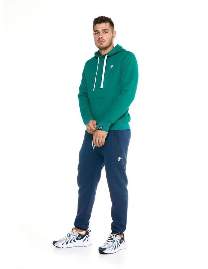 Męska bluza z kapturem Leone, miękka basic