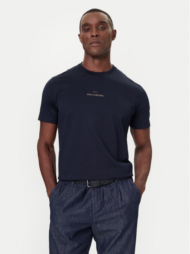 Paul&Shark T-Shirt 99311008 Granatowy Regular Fit