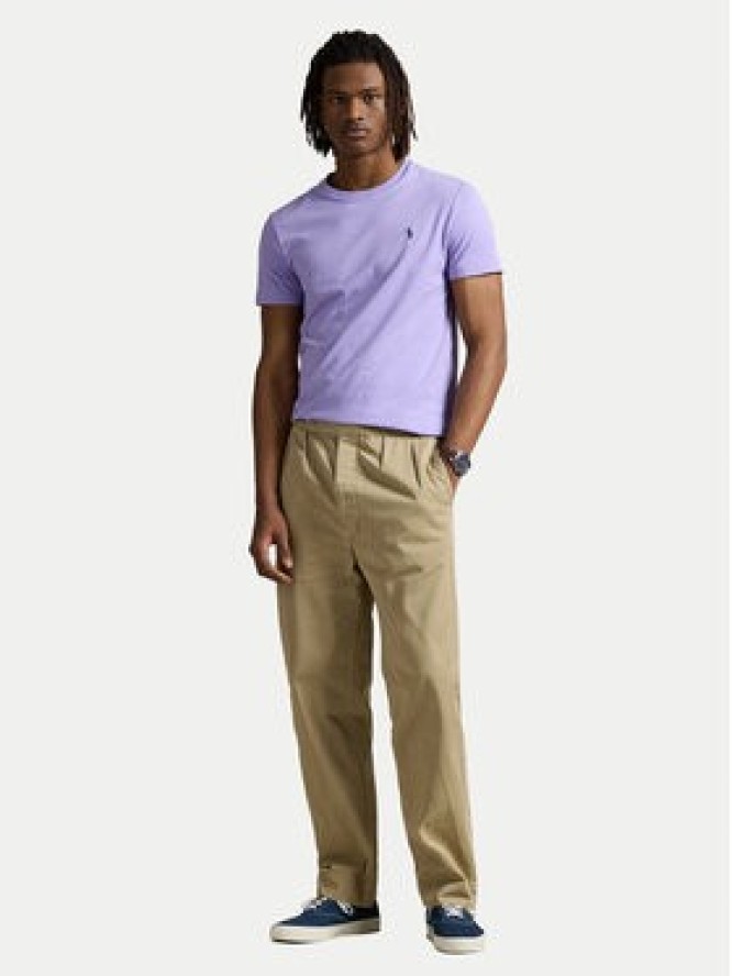 Polo Ralph Lauren T-Shirt 710671438434 Fioletowy Custom Slim Fit