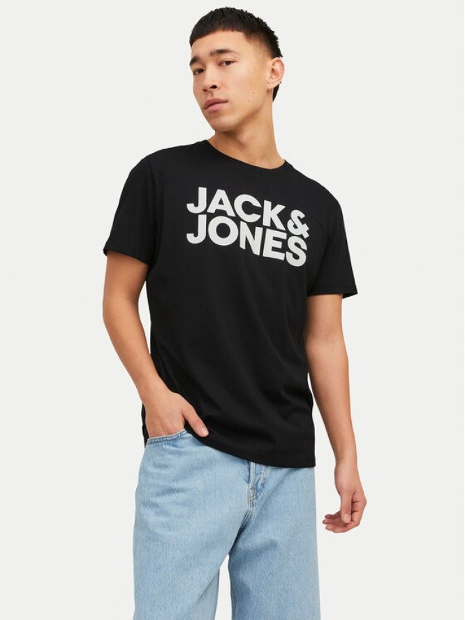 Jack & Jones T-Shirt Crop Logo 12151955 Czarny Regular Fit