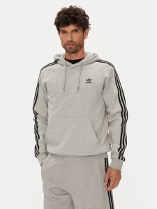 adidas Bluza adicolor Classics 3-Stripes JY1376 Szary Regular Fit