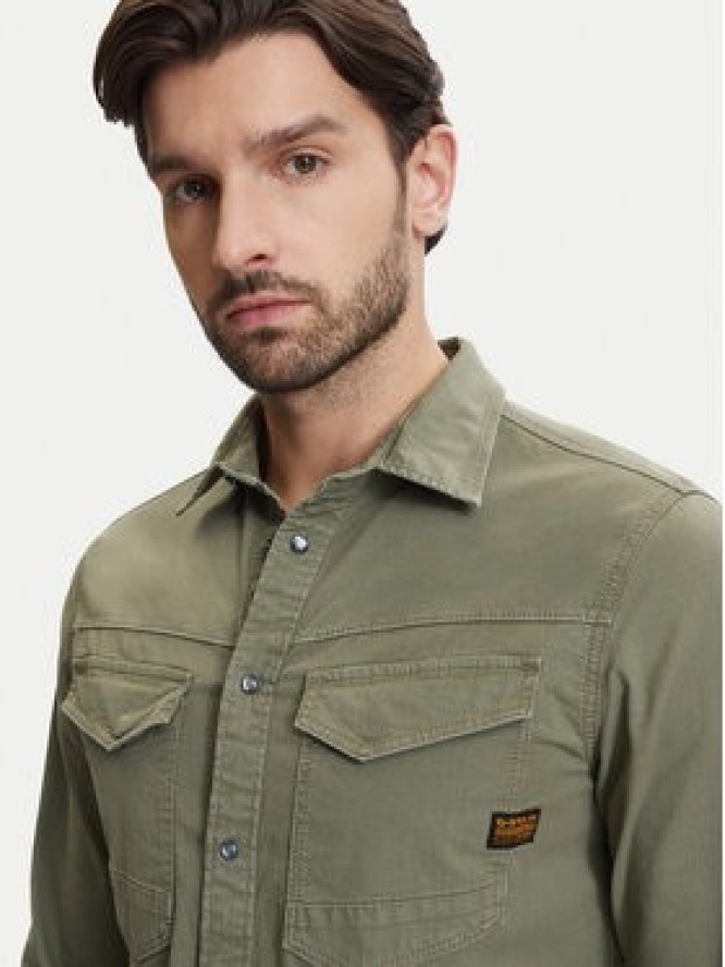 G-Star Raw Koszula Dakota D23616-D920 Zielony Slim Fit