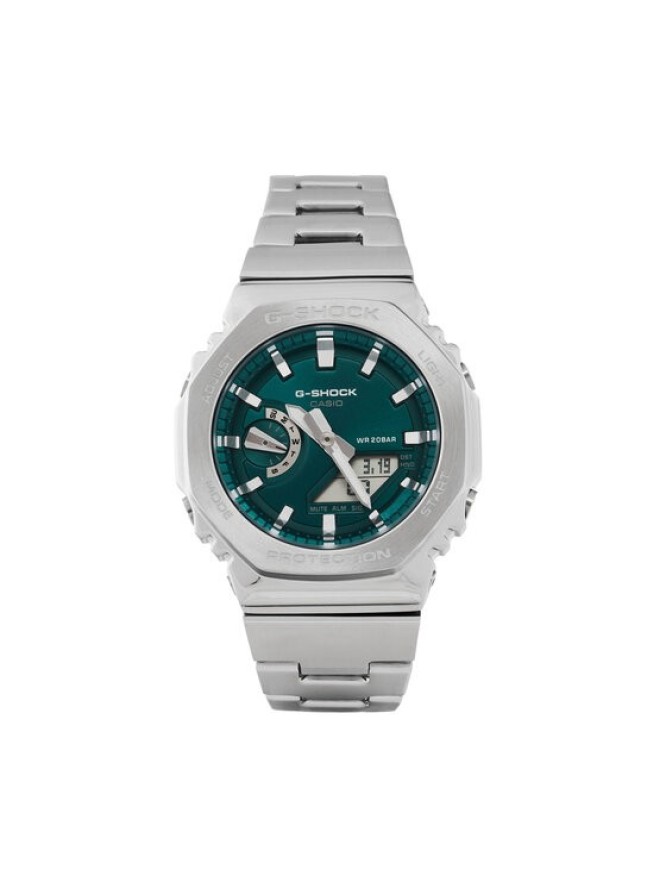 G-Shock Zegarek GM-2110D-3A1ER Srebrny