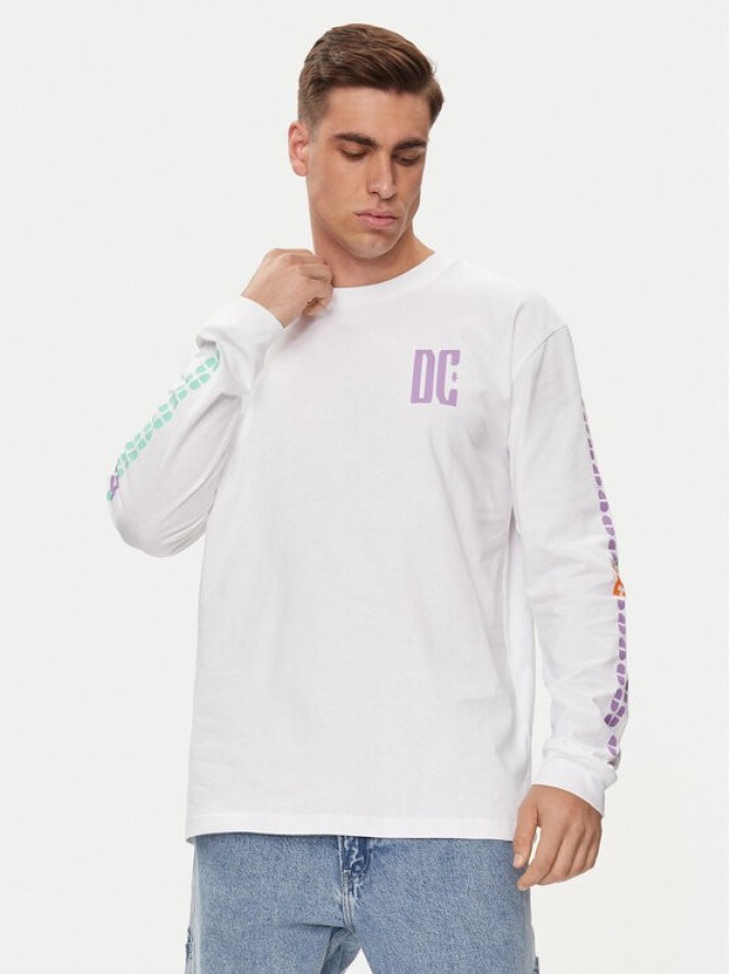 DC Shoes Longsleeve Sportster Hls ADYZT05371 Biały Regular Fit