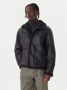 Jack & Jones Kurtka z imitacji skóry Cambridge 12282946 Czarny Regular Fit