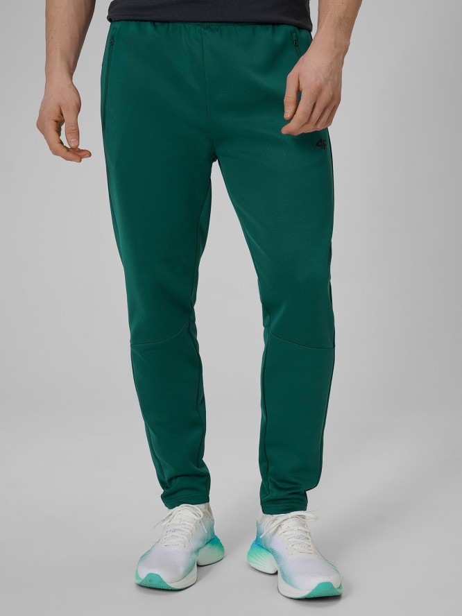 4F Spodnie treningowe szybkoschnące męskie - zielone 3XL