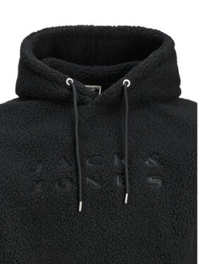 Jack & Jones Bluza Flare Teddy 12285678 Czarny Relaxed Fit