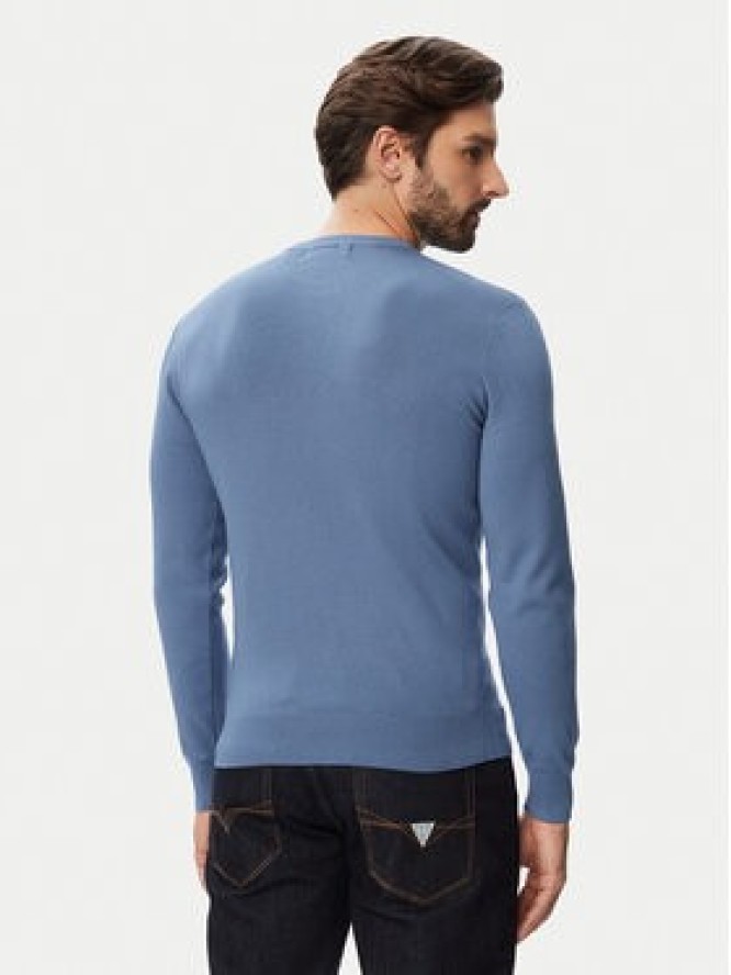 Guess Sweter M6YR12 Z0917 Niebieski Regular Fit