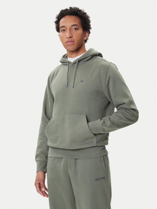 Mustang Bluza Bronson 1016966 Zielony Regular Fit