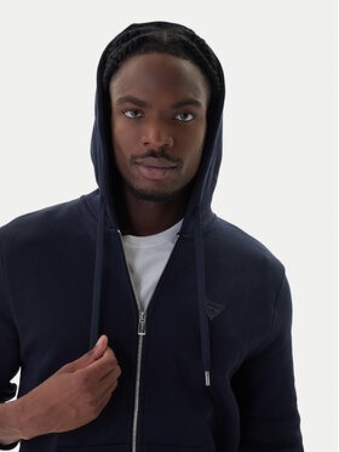 Guess Bluza M6RQ48 KCN01 Granatowy Regular Fit