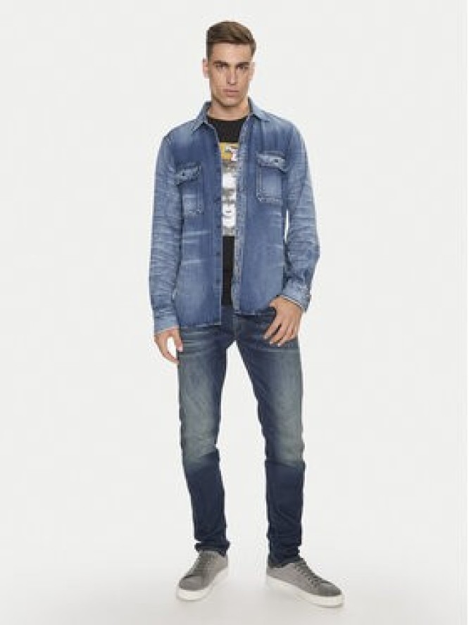 Replay Koszula jeansowa M4074 .000.624 72A Niebieski Regular Fit