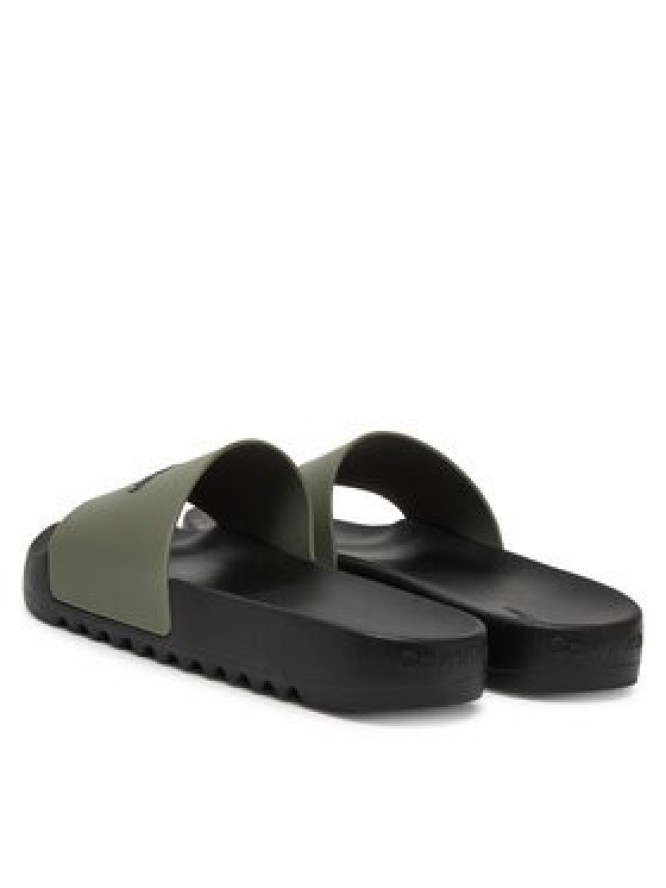 Calvin Klein Klapki Chunky Pool Slide Rub HM0HM01063 Zielony