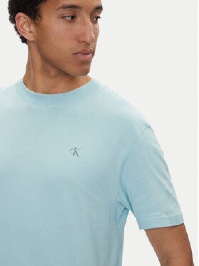Calvin Klein Jeans T-Shirt Painted J30J327523 Błękitny Regular Fit