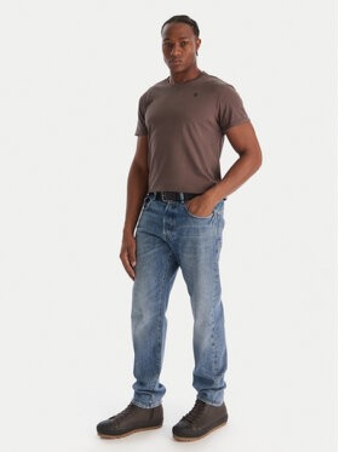 G-Star Raw T-Shirt Text Back D25971-2653 Niebieski Relaxed Fit