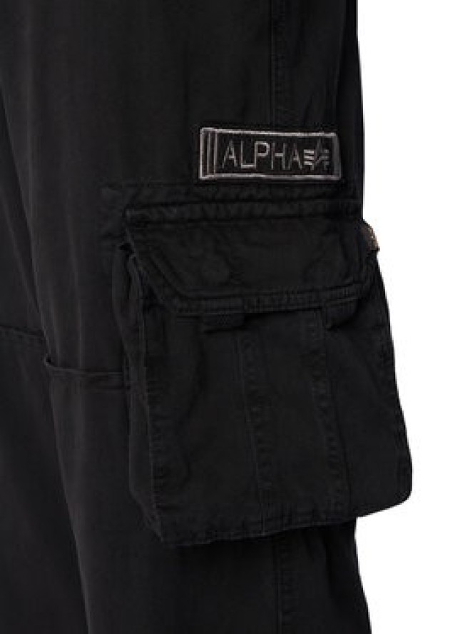 Alpha Industries Spodnie materiałowe Jet 101212 Czarny Straight Fit