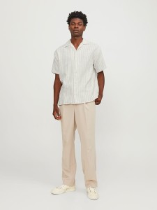 Jack & Jones Koszula "Cabana" w kolorze beżowo-białym rozmiar: XL