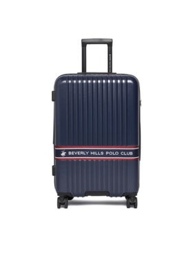 Beverly Hills Polo Club Walizka średnia CEO-BHPC-M-006-08-NAVY Granatowy