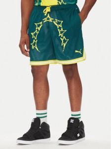 Puma Szorty sportowe 631703 Zielony Regular Fit