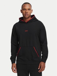 HUGO Bluza Noah 50566164 Czarny Regular Fit