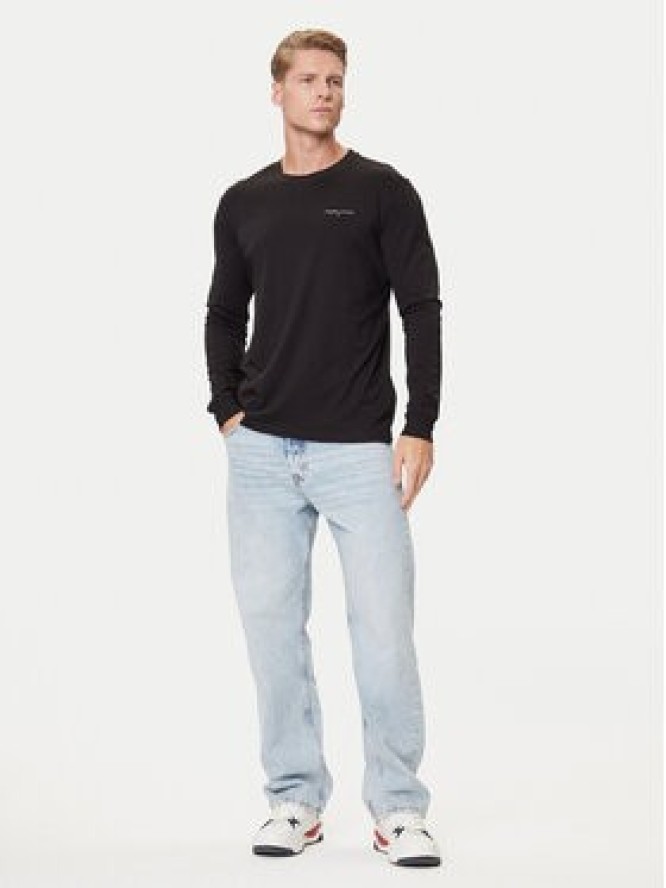 Tommy Jeans Longsleeve Chest Linear DM0DM21594 Czarny Regular Fit