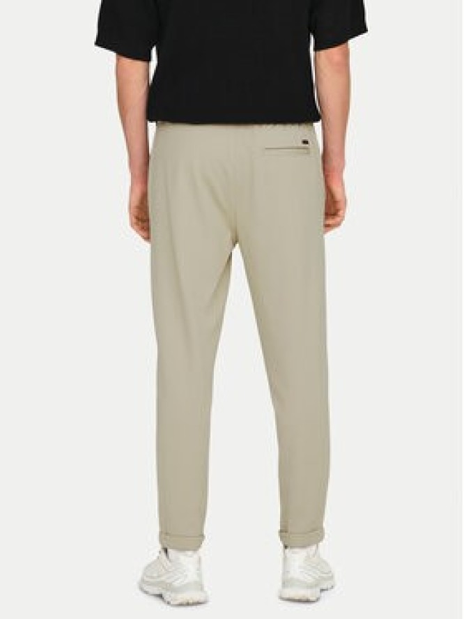 Only & Sons Spodnie materiałowe Linus 22029924 Beżowy Tapered Fit