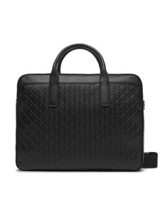 Calvin Klein Torba na laptopa Emblem Emboss Commuter LV04D3265G Czarny