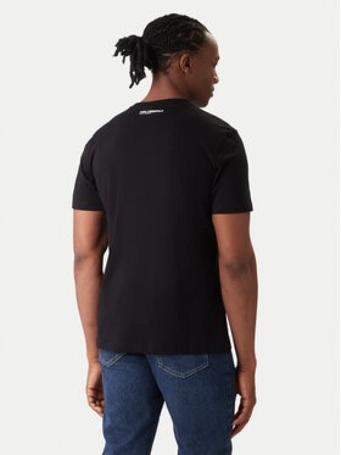 KARL LAGERFELD T-Shirt A2M46038 Czarny Regular Fit