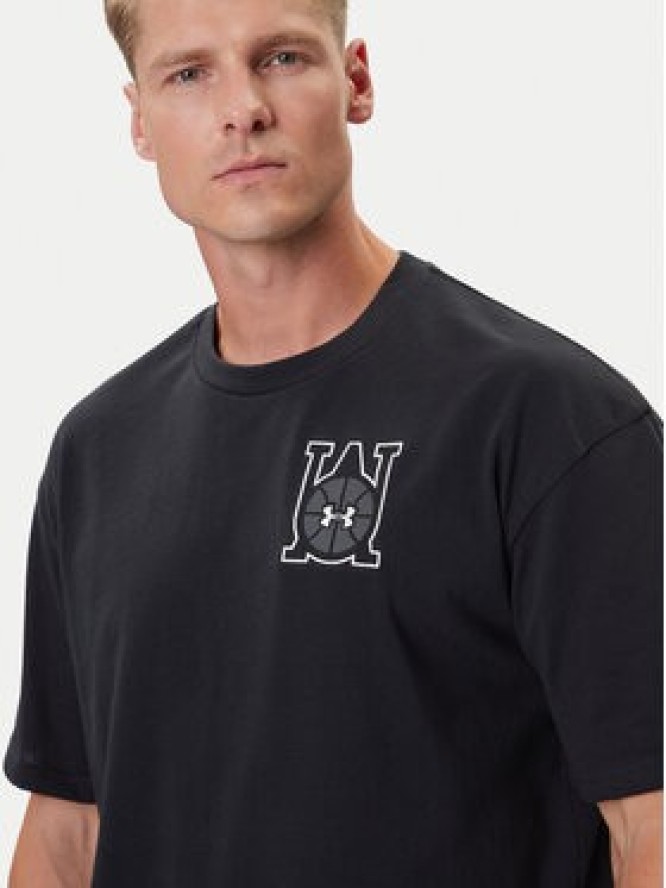 Under Armour T-Shirt Hoops Courtside 6003686 Czarny Oversize