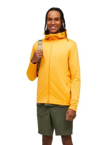 Bluza Peak Performance męska Rider Tech Zip Hood pomarańczowa - XL