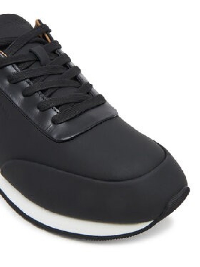 Calvin Klein Sneakersy Low Prof Runn Laceup Rubb Lth HM0HM01707 Czarny