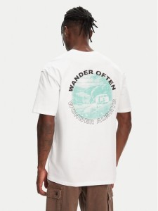 Hunter T-Shirt Rasputin HARM0057251 Biały Relaxed Fit