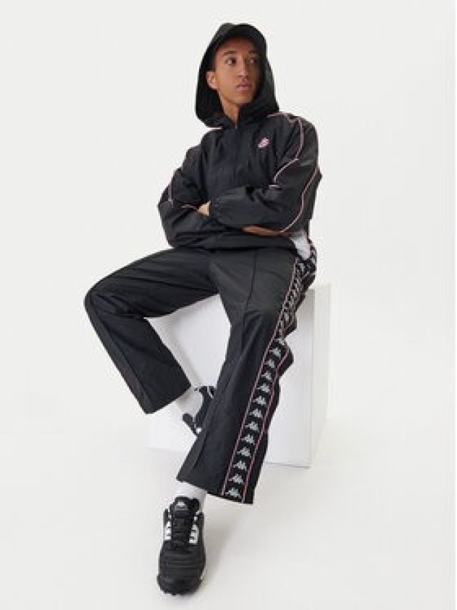 Kappa Spodnie dresowe 361W7JW Czarny Comfort Fit