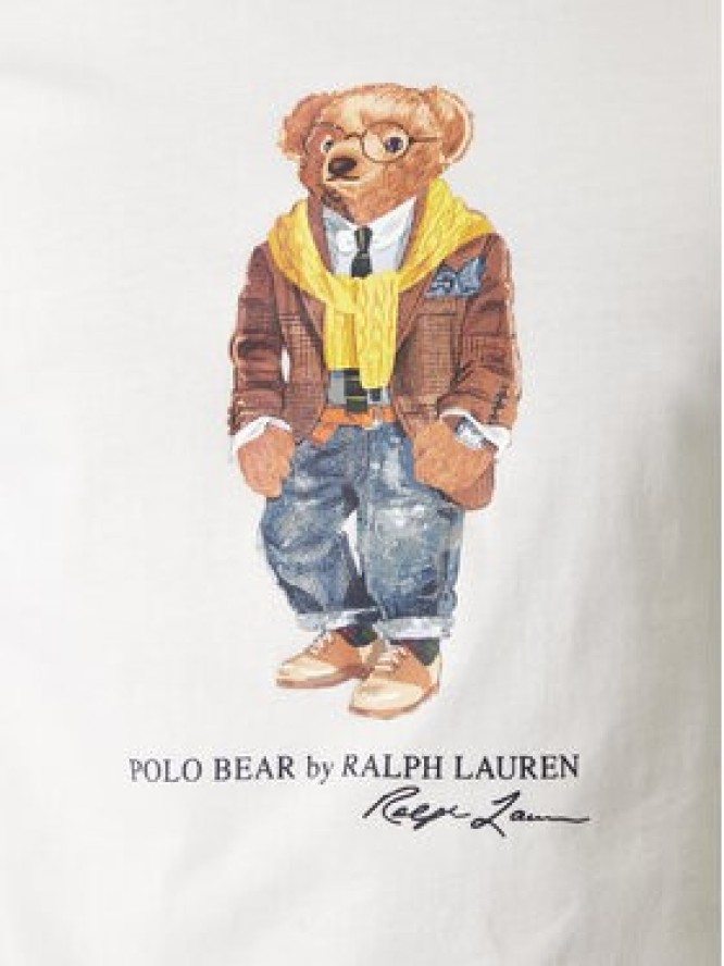 Polo Ralph Lauren T-Shirt 710P07346001 Biały Regular Fit