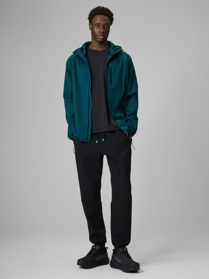 4F Kurtka softshell wiatroodporna membrana 5000 męska - zielona 3XL