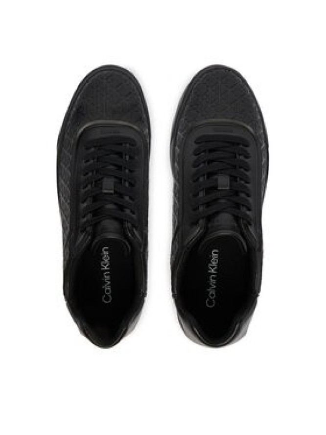 Calvin Klein Sneakersy Beasket Cup Oxf Lup Hf Aop Lth HM0HM02132 Czarny