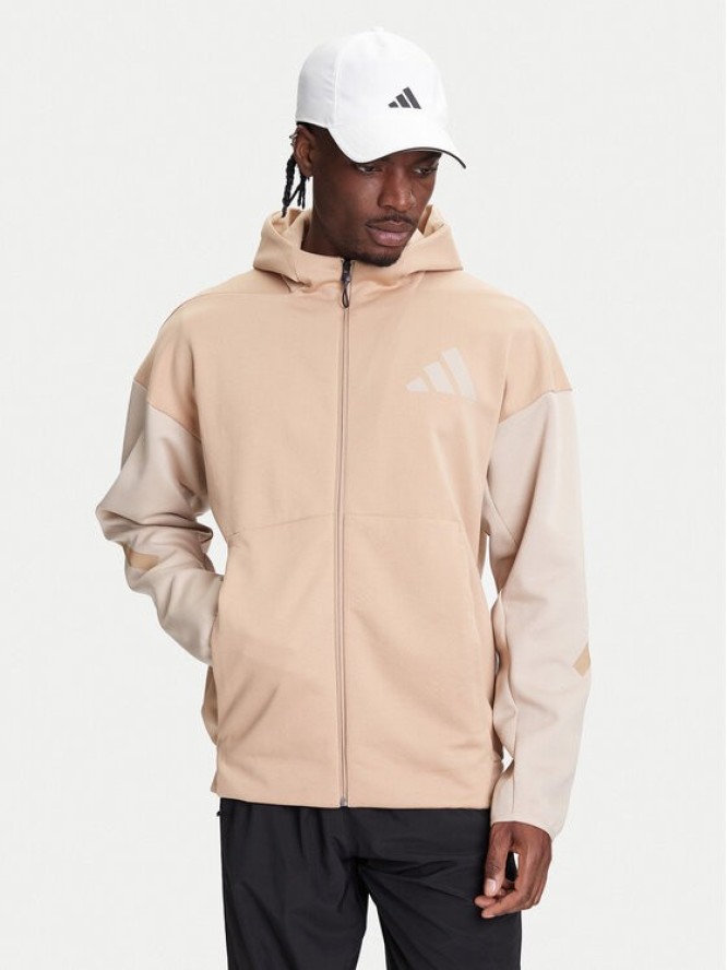 adidas Bluza Z.N.E. JY4833 Beżowy Regular Fit