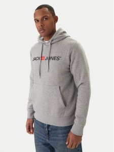 Jack & Jones Bluza Corp Old Logo 12137054 Szary Regular Fit