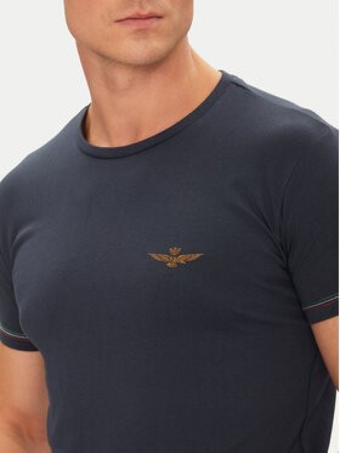 Aeronautica Militare T-Shirt AM1UTI003 Granatowy Regular Fit