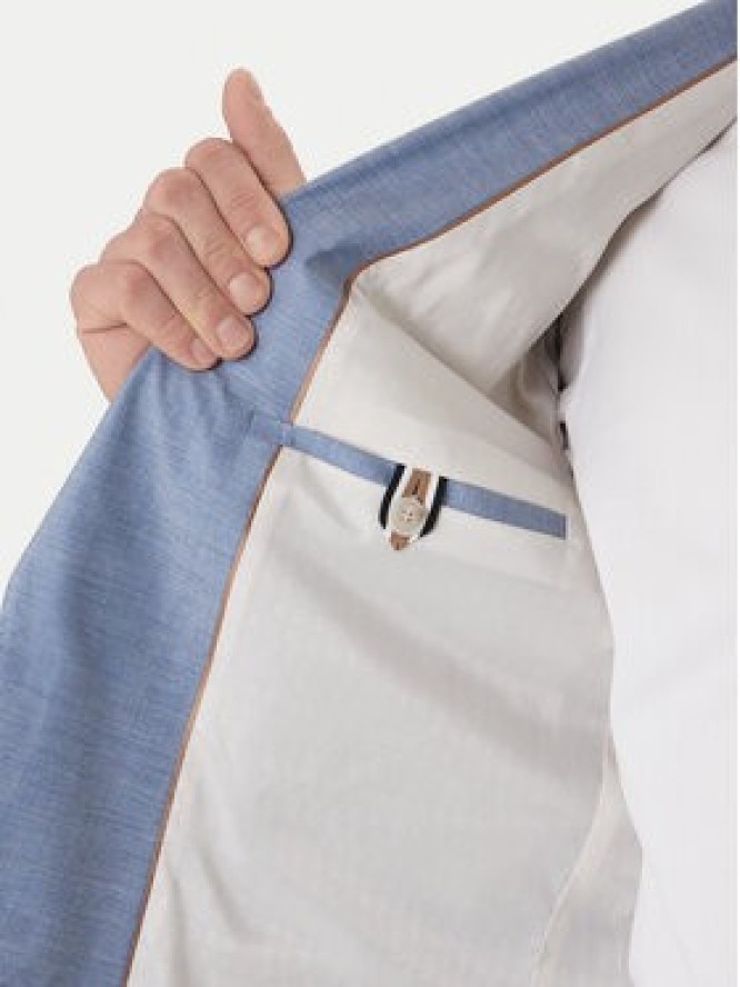 BOSS Garnitur Huge 50557273 Fioletowy Slim Fit