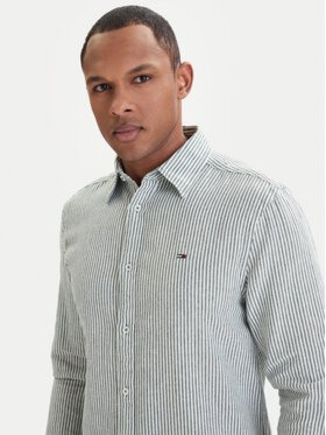 Tommy Jeans Koszula DM0DM22755 Zielony Regular Fit