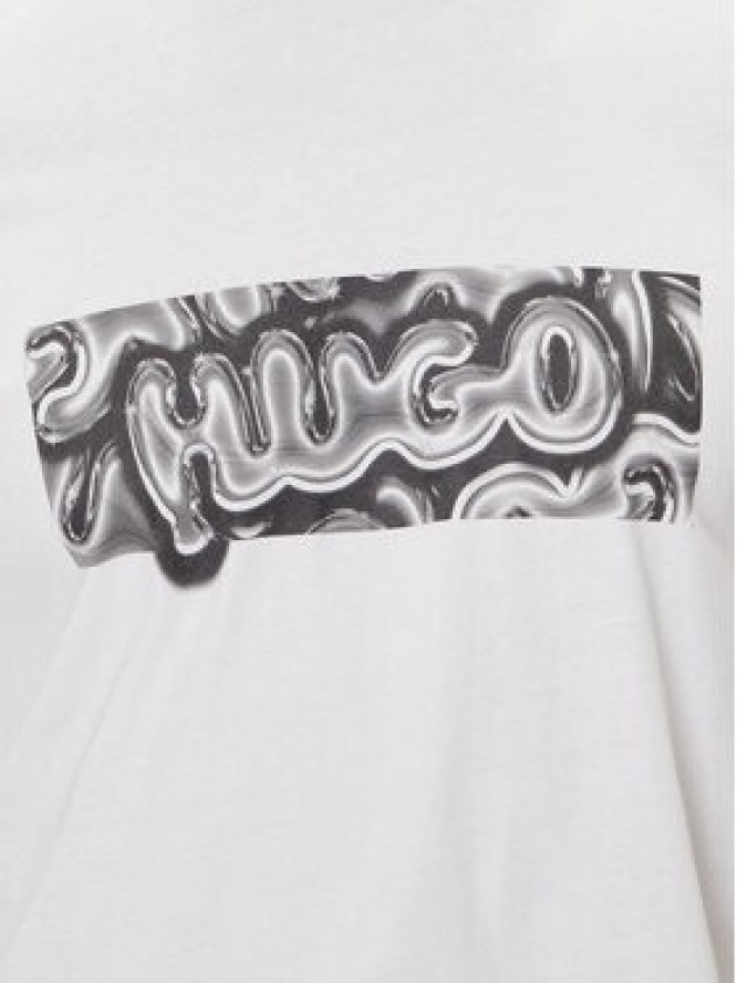 HUGO T-Shirt Nedirix 50549162 Biały Regular Fit