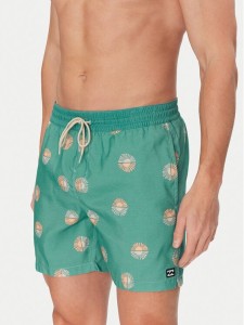 Billabong Szorty kąpielowe Vacay Lb EBYJV00144 Zielony Regular Fit