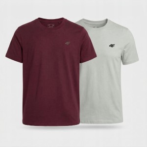 KOSZULKA MĘSKA LIMITOWANA 4F T-SHIRT KOMPLET ZESTAW 2 SZTUK L M3948 SS26