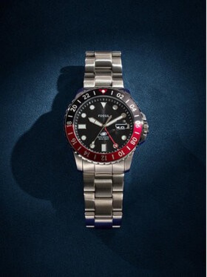 Fossil Zegarek FS6092 Srebrny