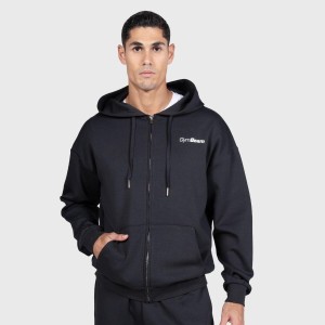 Bluza męska fitness z zamkiem i kapturem Relay